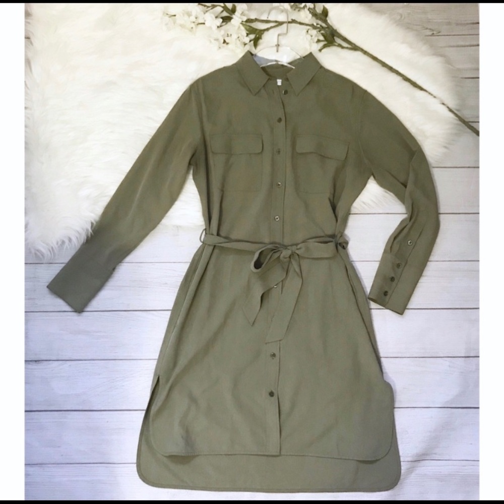 Equipment Delany Long-Sleeve Shirtdress
